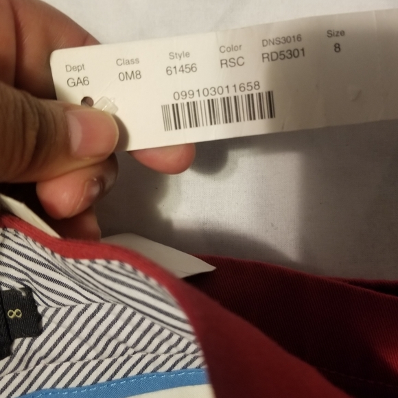 J.crew Chino City Short Women's Size 8 Color Red - Picture 5 of 10